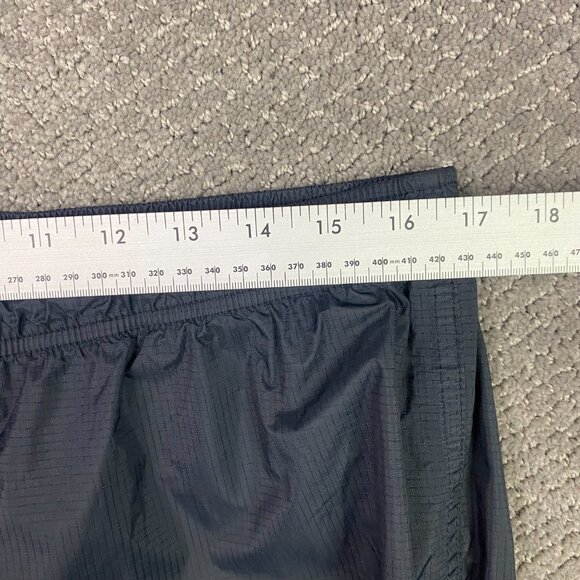 LL Bean Rain Pants Men's Medium Black Waterproof TEK Nylon Drawstring Ankle Zip - Picture 8 of 12